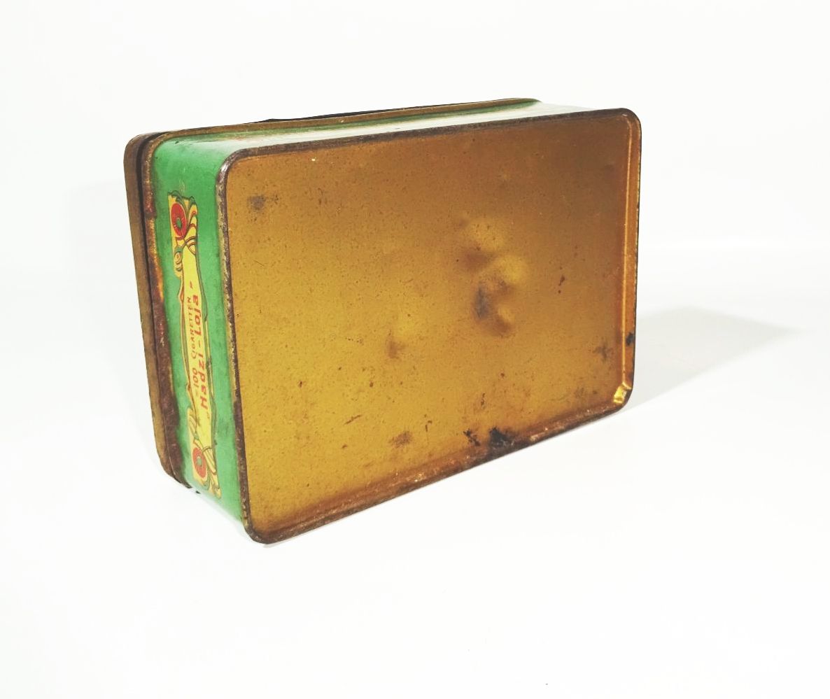 Epirus Cigaretten Hadzi Loja Dresden Blechdose Zigarettendose um 1910