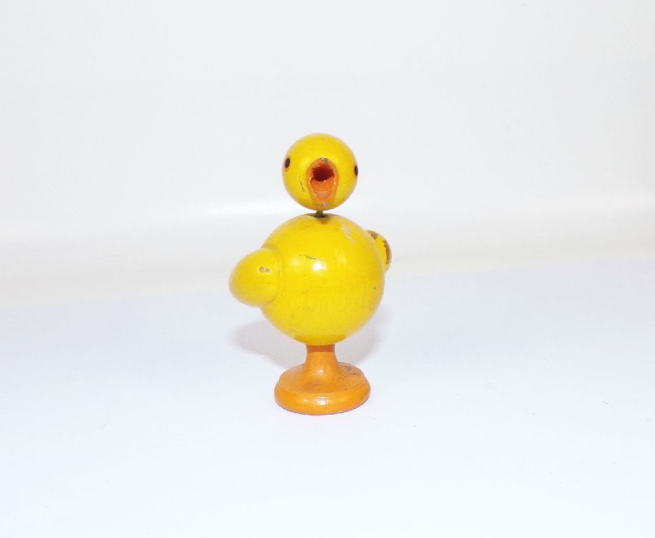 Alter Vogel Erzgebirge Vogelgesang Gelb Spielzeug