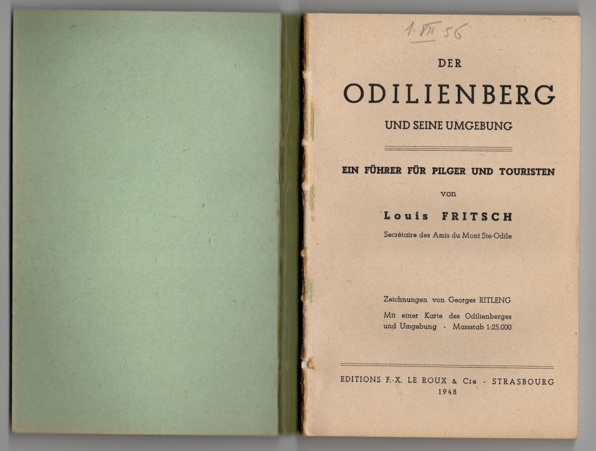Der Odilienberg und seine Umgebung 1948 Elsaß