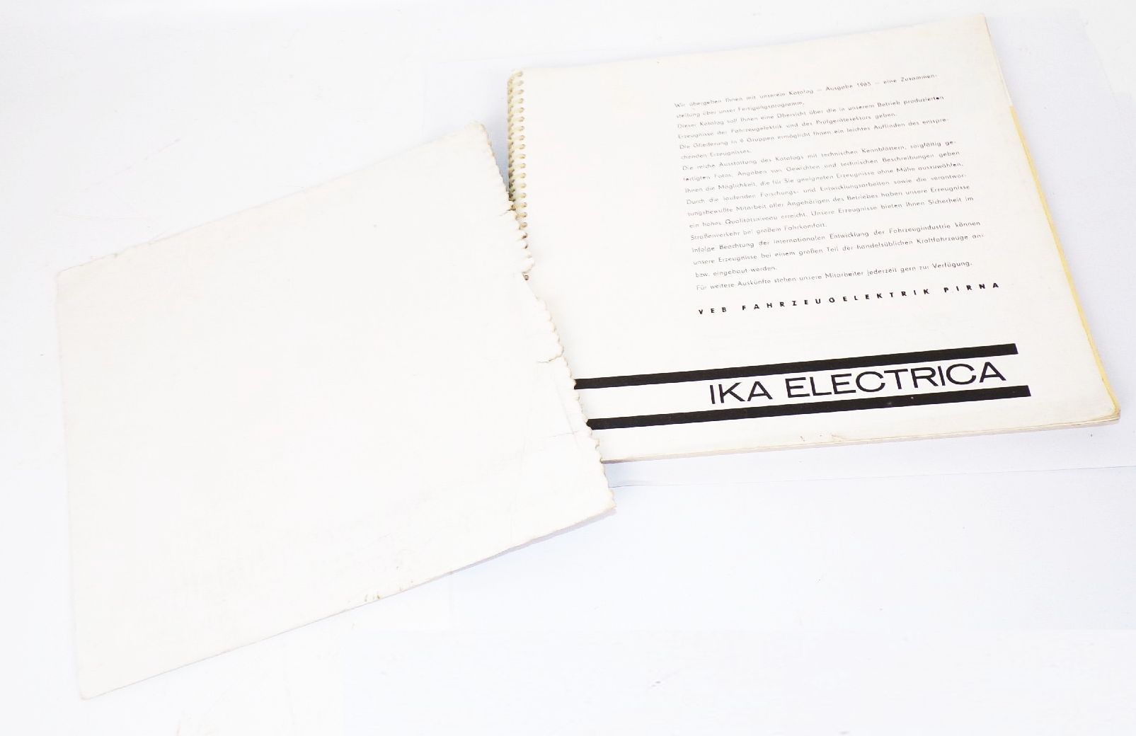 Ika Electrica Katalog 1965 Oldtimer Motorrad KFZ Auto DDR Cockpit Elektrik