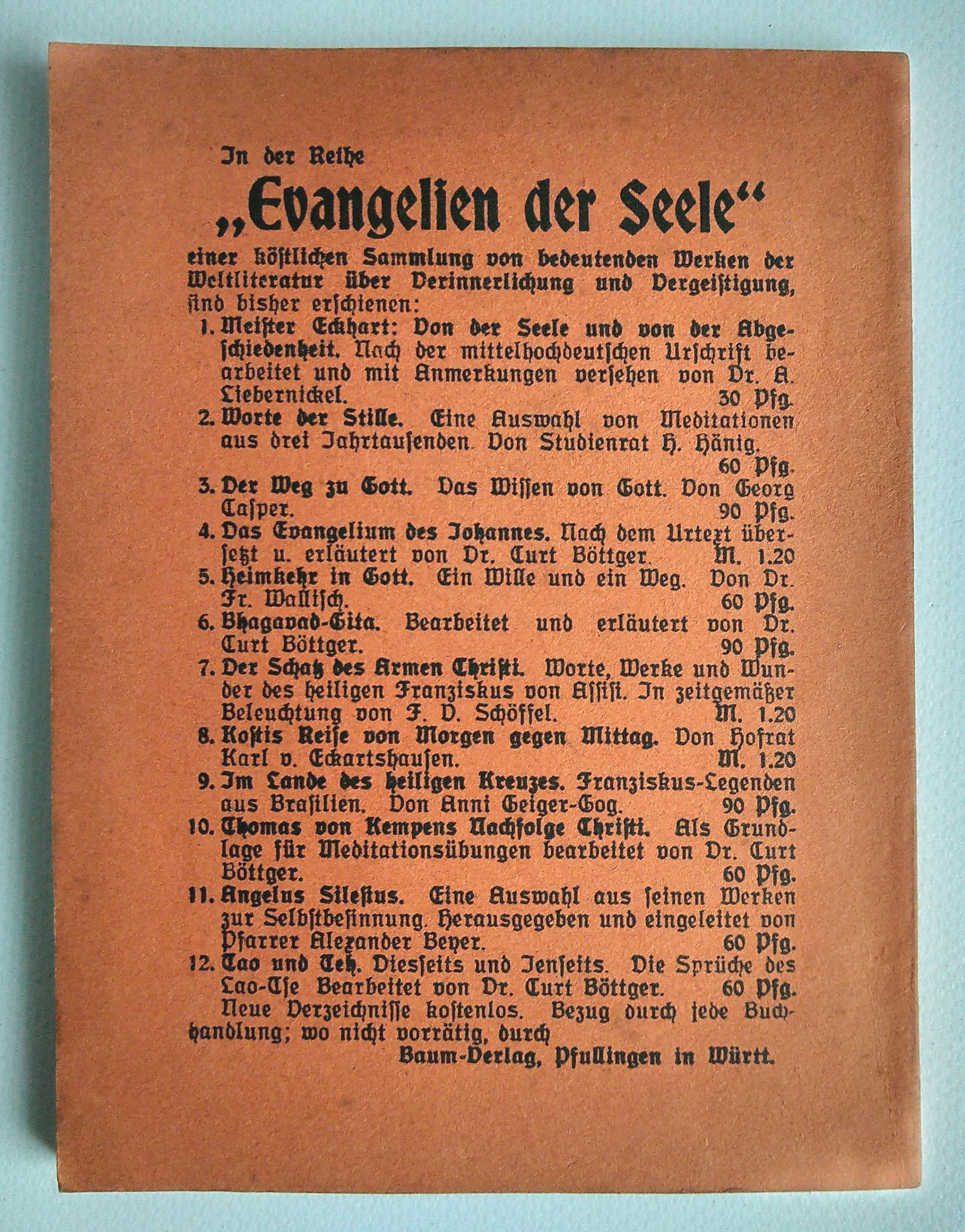 Broschüre Der Innere Helfer KO Schmidt Baum Verlag Broschüre Der Innere Helfer KO Schmidt Baum Verlag