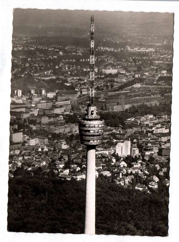 Ak Stuttgart Fernsehturm Erlebt die Wilhelma 1960