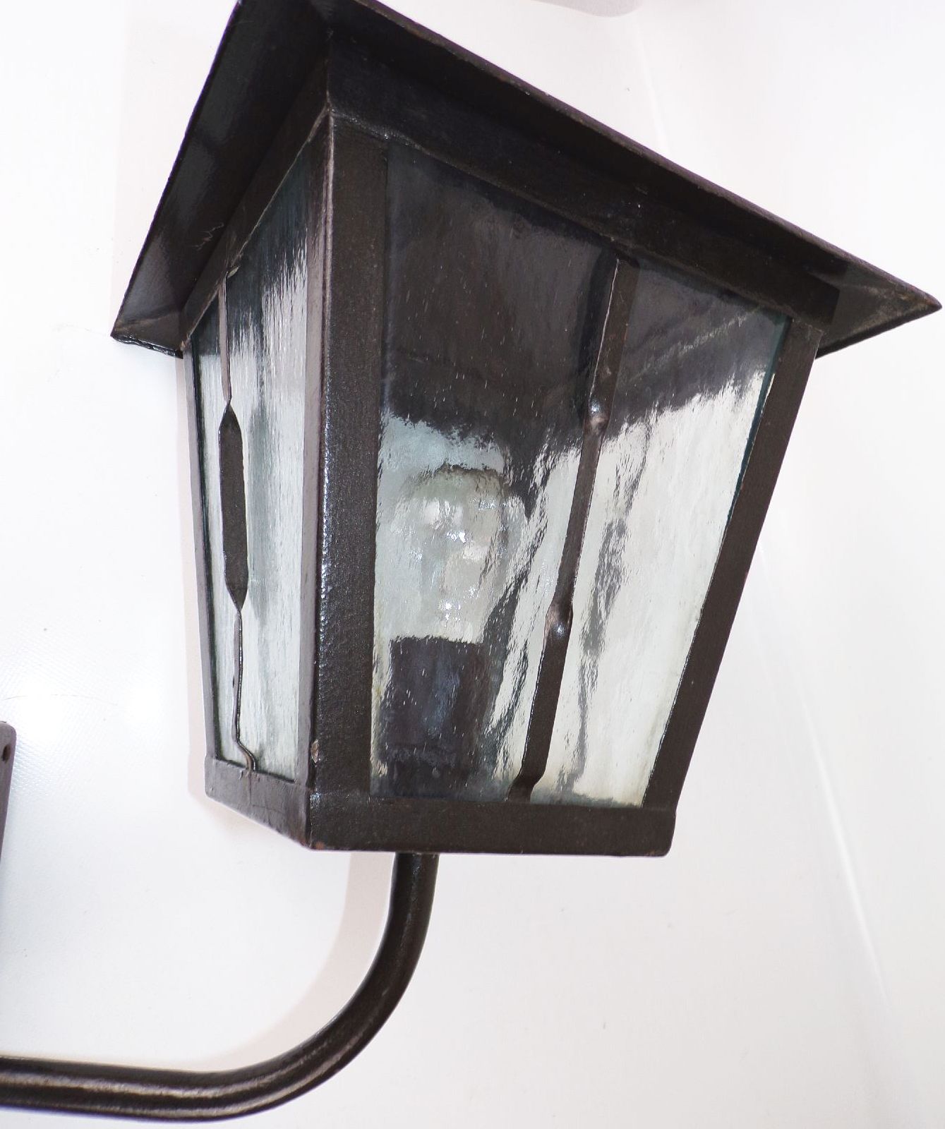 Wandleuchte Laterne Gartenlampe E27 Schwarz Vintage 