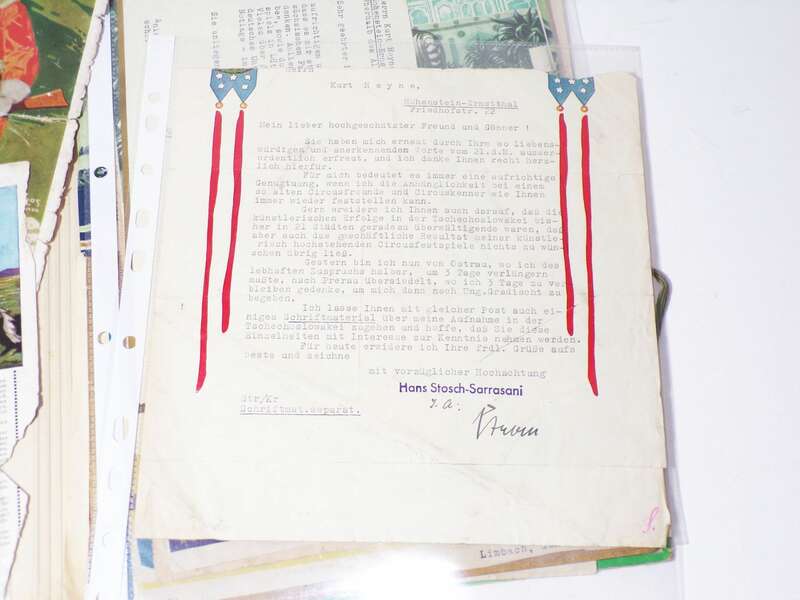 Sarrasani Konvolut Dokumente Briefköpfe Papiere vor 1945 Zirkus Circus