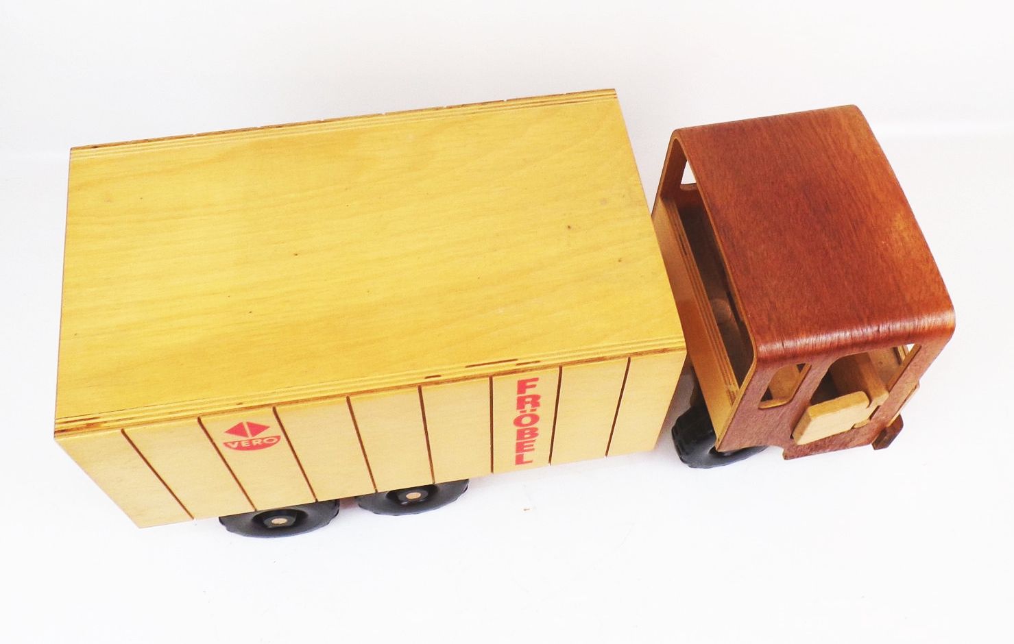 Vero Fröbel LKW Kipper Laster Holzspielzeug DDR