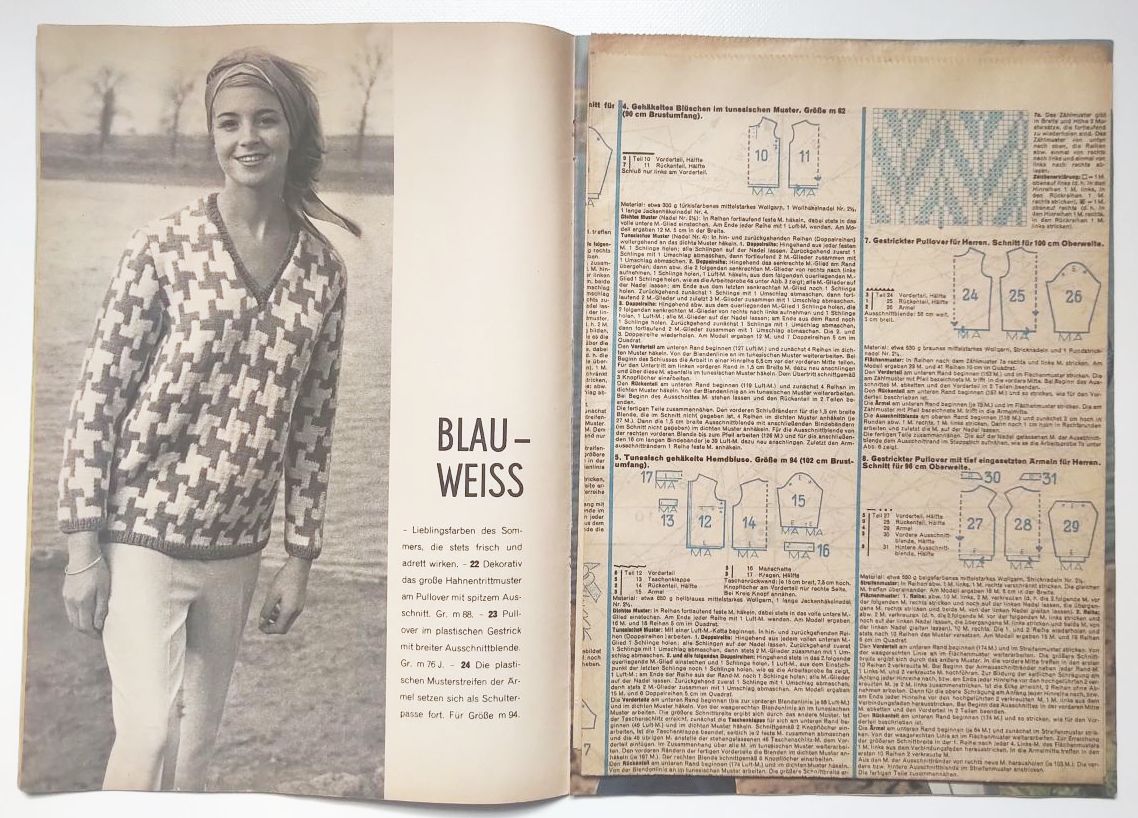 Mode Zeitschrift Modische Sachen 1964 Nr 2 mit Schnittmuster