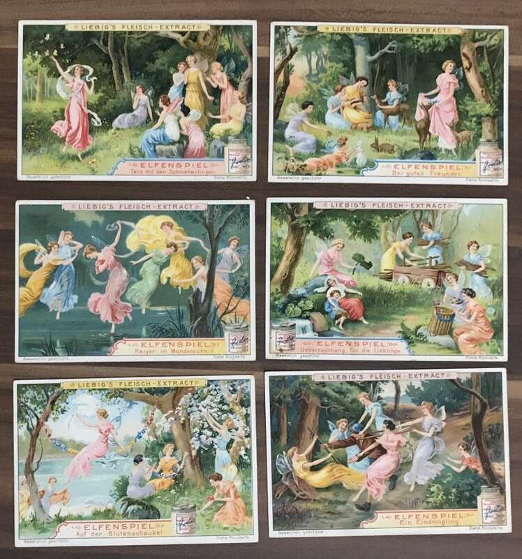Liebig Elfenspiel Sammelbilder Serie 6 Stück Nr 680 Fleisch Extract