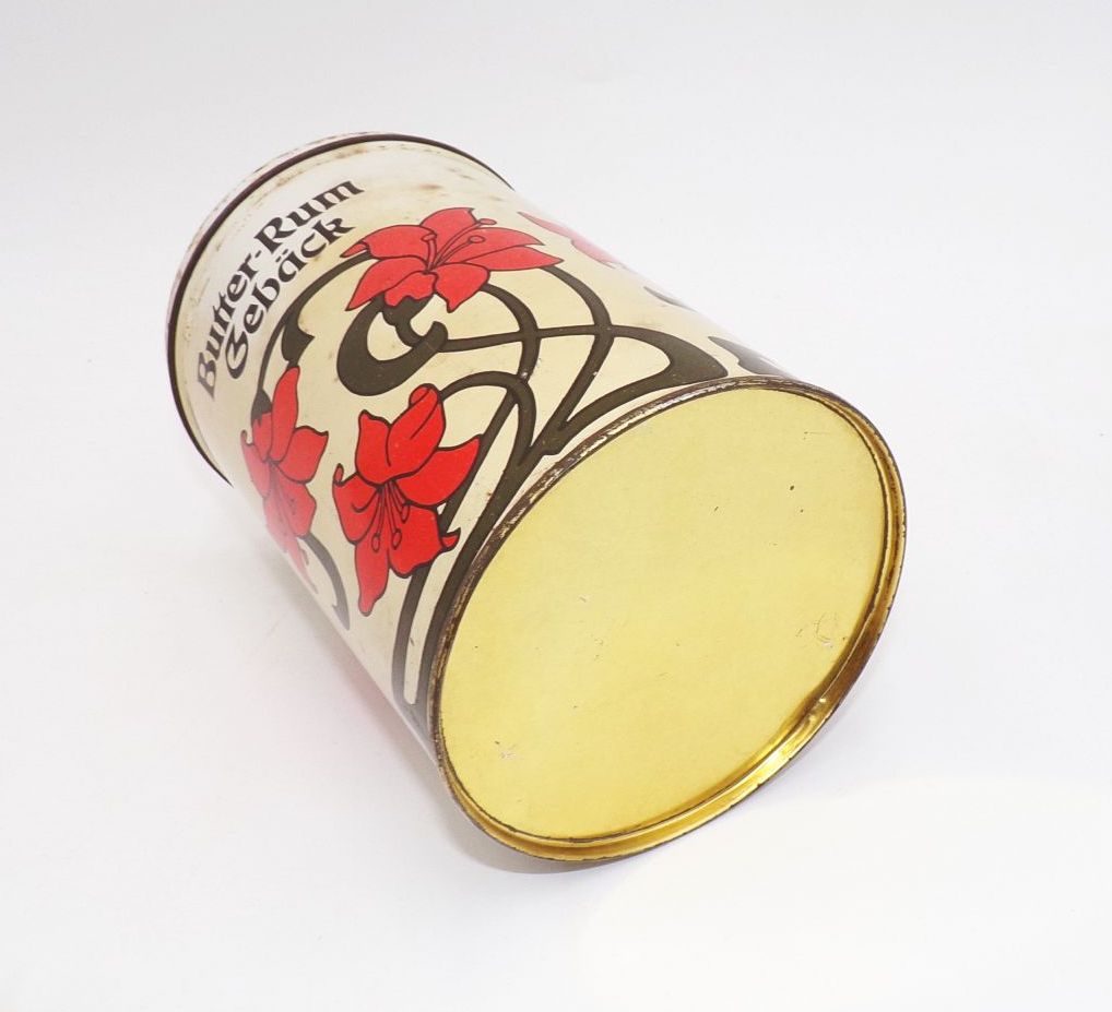 Alte Delikat Blechdose Butter Rum Gebäck DDR Deko Requisit Sammler Alte Delikat Blechdose Butter Rum Gebäck DDR Deko Requisit Sammler