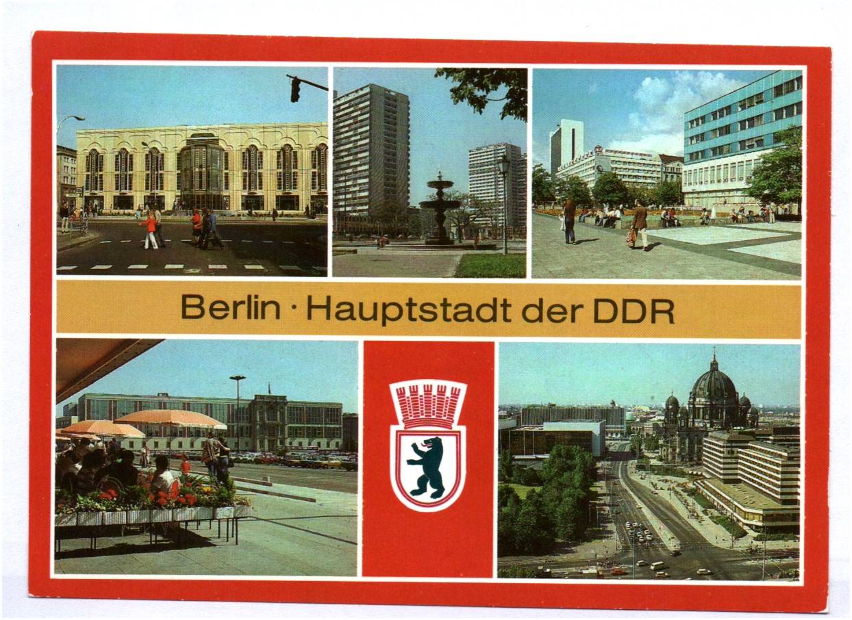 DDR Ak Berlin Friedrichstadtpalast Springbrunnen Lindencorso 1985 Postkarte DDR Ak Berlin Friedrichstadtpalast Springbrunnen Lindencorso 1985 Postkarte