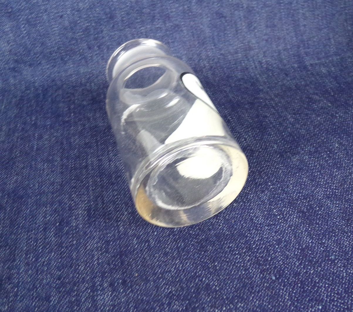 Alte Apothekerflasche Vorratsgefäß Deko 100 ml Weinstein kleines Glas