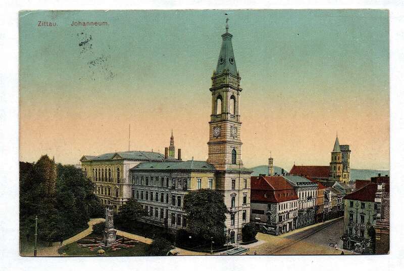 Ak Zittau Johanneum Postkarte 1911