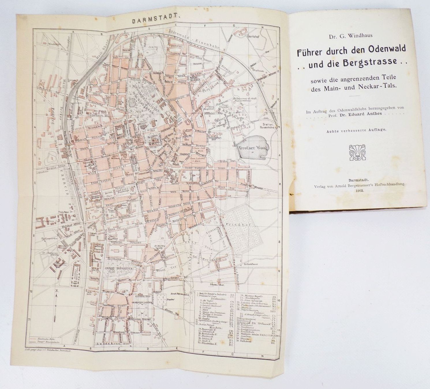 Führer durch den Odenwald und die Bergstrasse Windhaus Reiseführer 1903