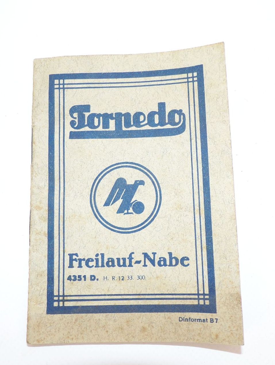 Torpedo Freilauf Nabe mit Rücktrittbremse Fahrrad Heft Druck