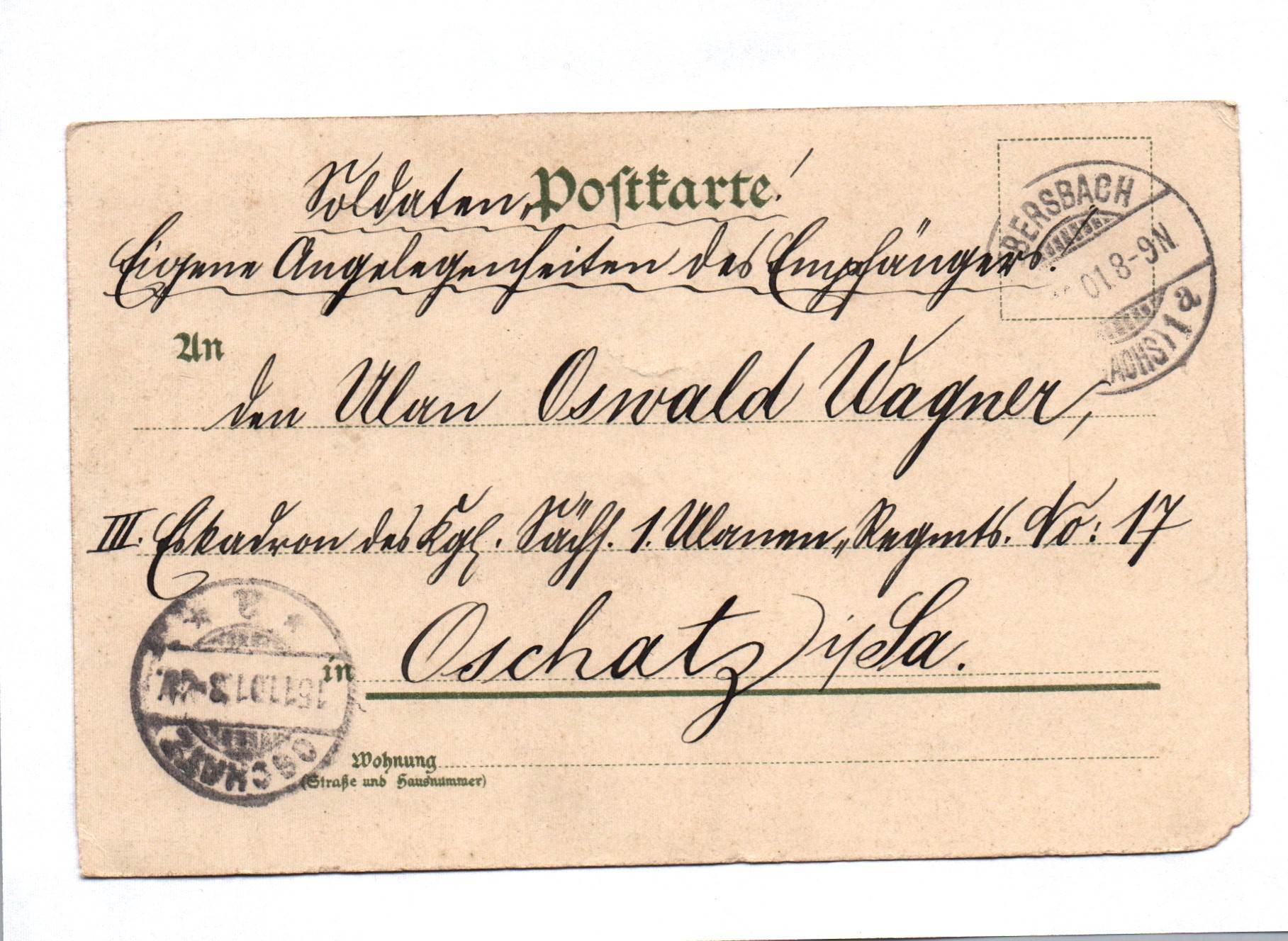 Ak Ebersbach Oberdorf Postkarte 1901