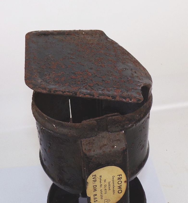 Alte Frowo Gespannleuchte Metall Petroleumlampe Metall Einsatz 