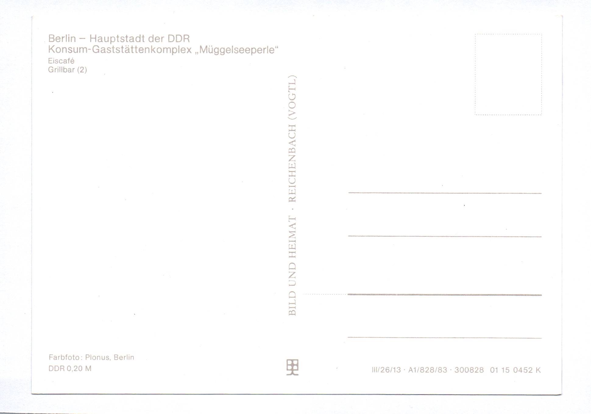 Ak Konsum Gaststättenkomplex 1983 Berlin Müggelseeperle Ak Konsum Gaststättenkomplex 1983 Berlin Müggelseeperle