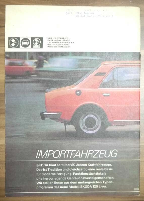 VEB Berlin KFT Zeitschrift DDR Juli 1980 Skoda 120L Beurteilung