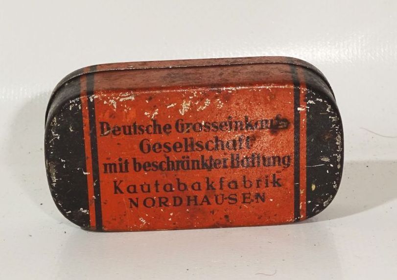 Alte Blechdose Kautabak Nordhausen Sammler Reklame