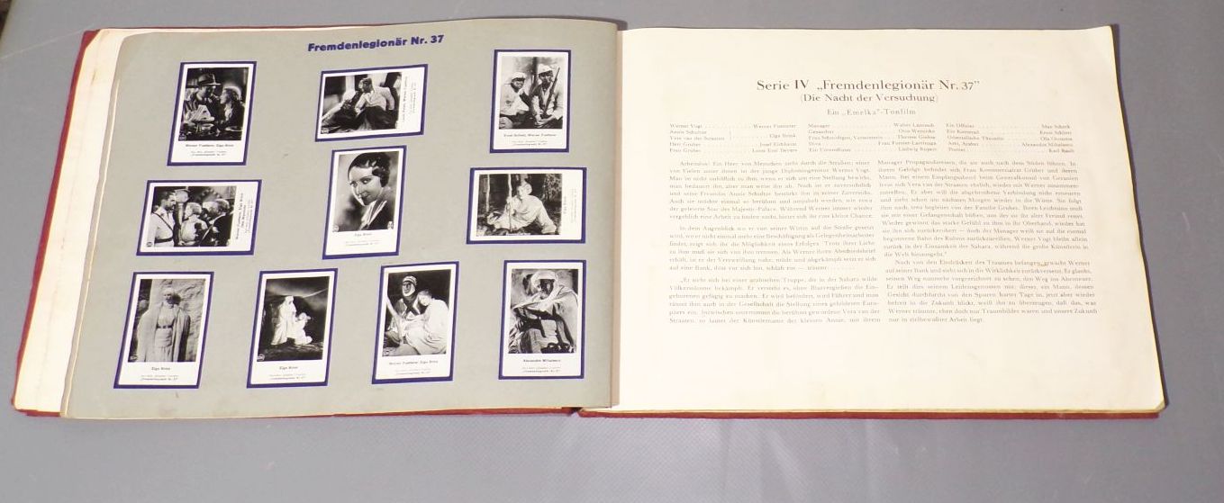 Reunion Tonfilmbilder altes Sammelbilderalbum Schauspieler Obercunnersdorf 