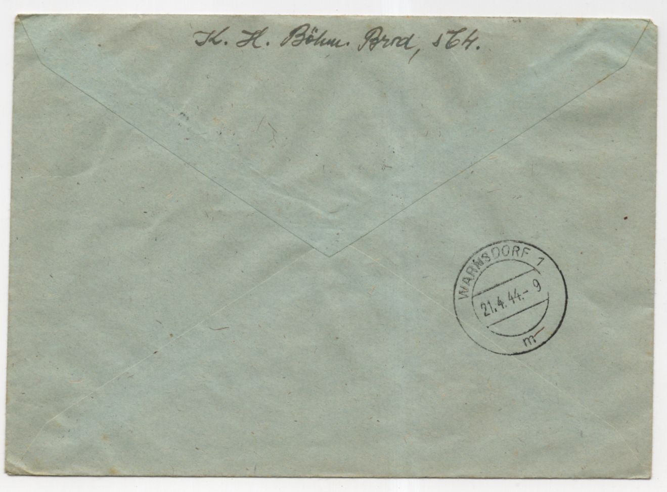 R Brief Böhmisch Brod 1944 Stempel R Brief Böhmisch Brod 1944 Stempel