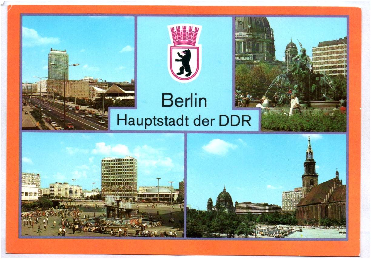 Ak Berlin Hauptstadt der DDR Karl Liebknecht Straße Neptunbrunnen Alexanderplatz