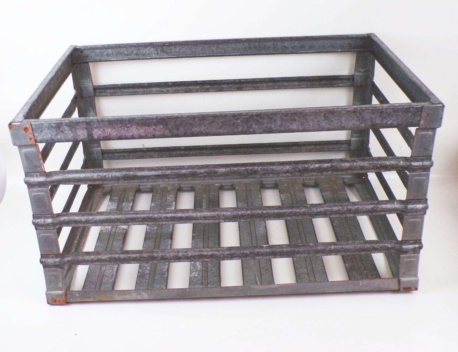 Alte Sero Metallkiste Gitterbox Metallbox Lagerkiste Loft Industriedesign