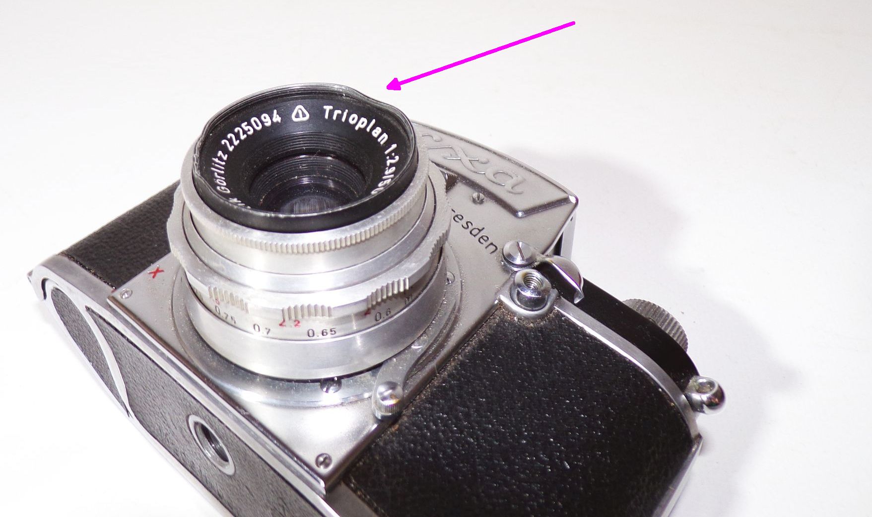 Exa Ihagee Dresden Spiegelreflexkamera mit Zubehör