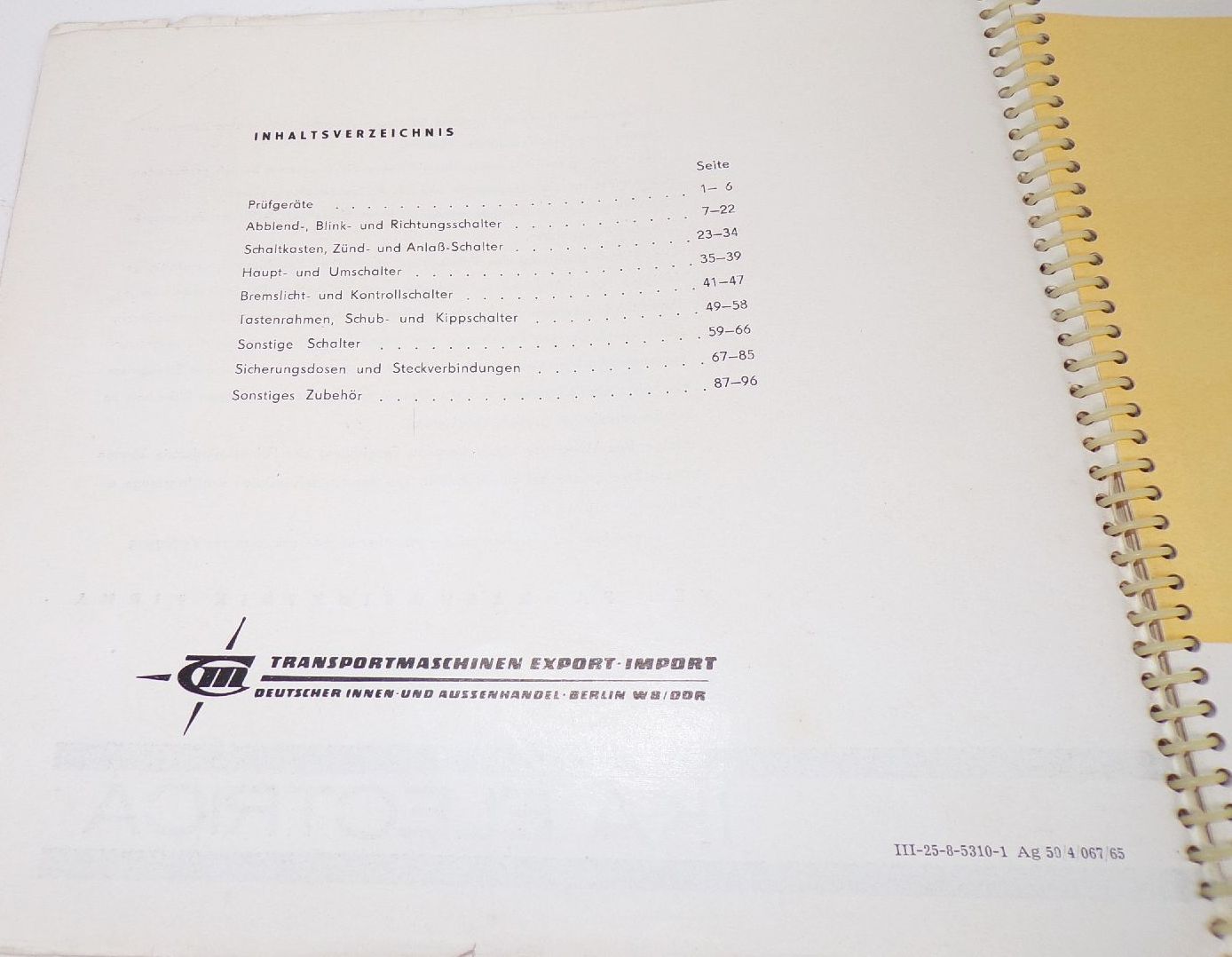 Ika Electrica Katalog 1965 Oldtimer Motorrad KFZ Auto DDR Cockpit Elektrik