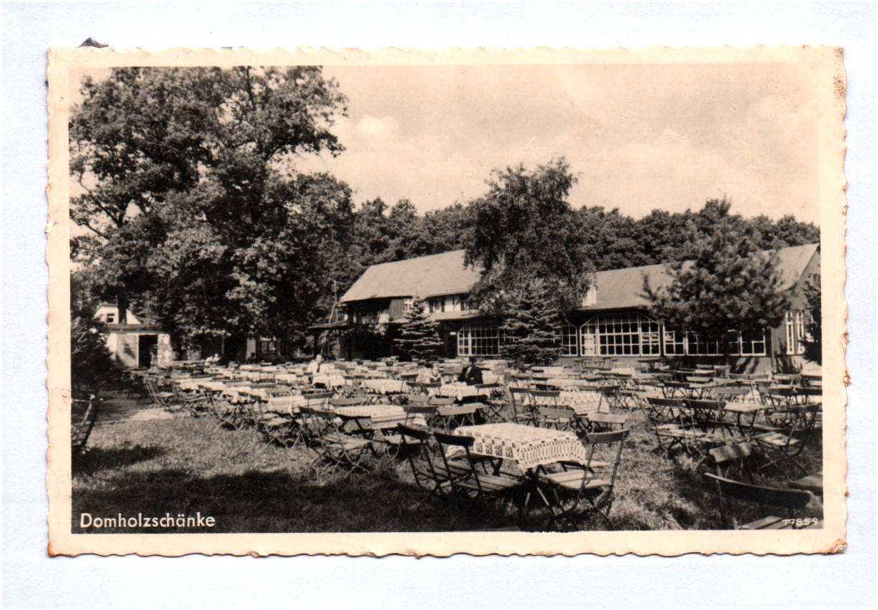 Ak Schkeuditz bei Leipzig Domholzschänke um 1940 Ak Schkeuditz bei Leipzig Domholzschänke um 1940