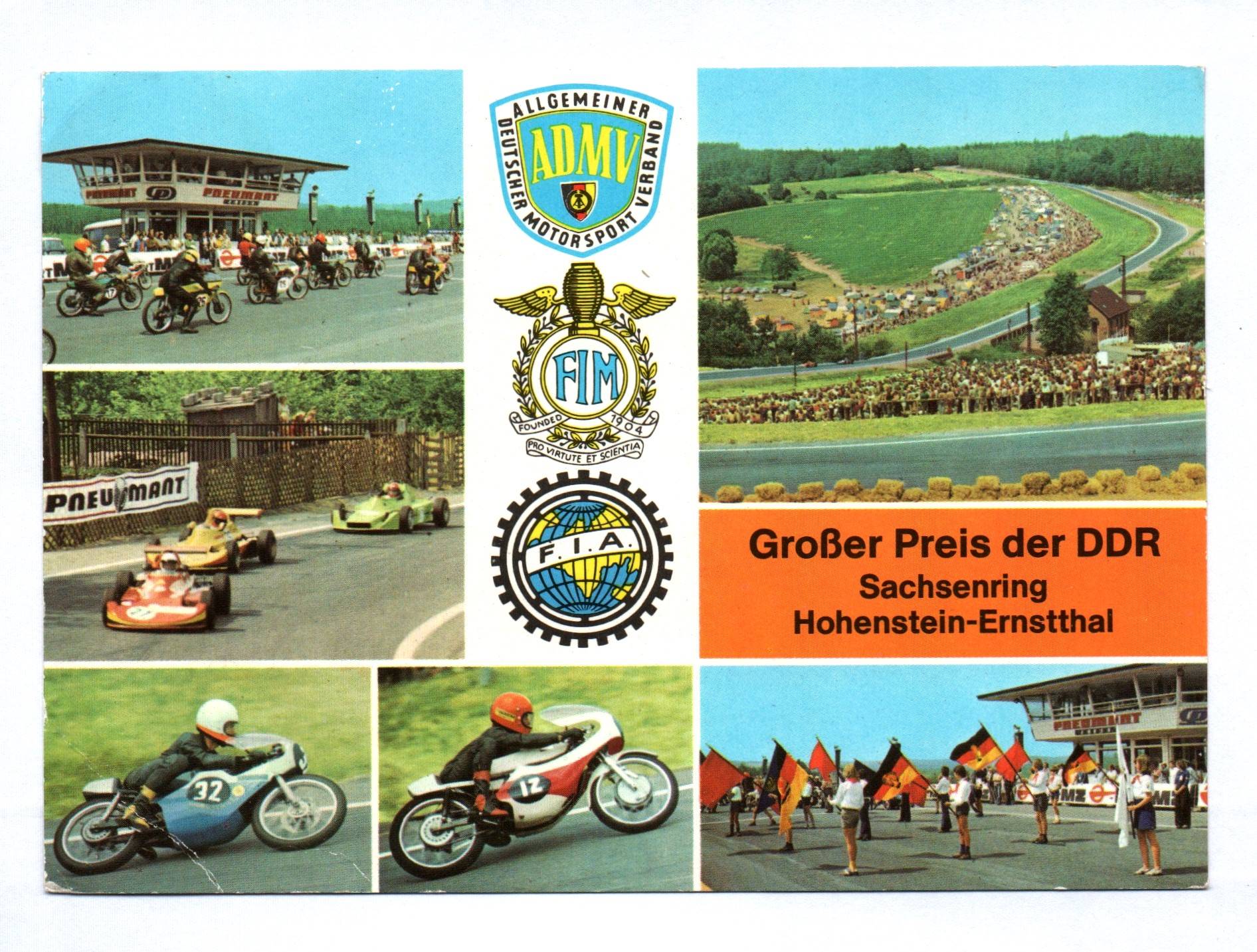Ak Großer Preis der DDR Sachsenring Hohenstein Ernstthal 1982 Ak Großer Preis der DDR Sachsenring Hohenstein Ernstthal 1982