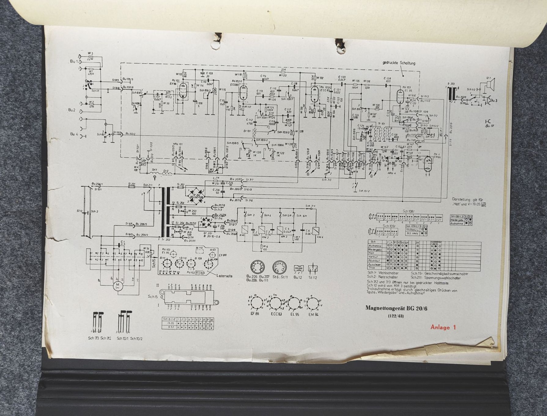 Originale RFT Mappe 33 Seiten Reparatur Anleitung Heimmagnet Tongerät BG20 6 Originale RFT Mappe 33 Seiten Reparatur Anleitung Heimmagnet Tongerät BG20 6