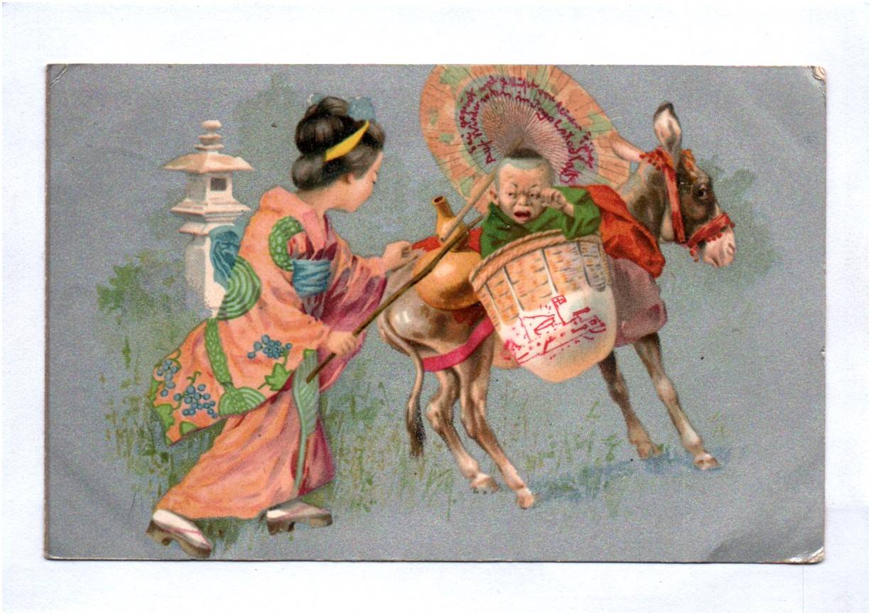 Künstler Ak Japan Motiv Asien Geisha SMS Wittelsbach Kiel 1908 