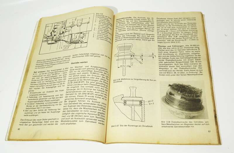 Ich fahre einen Wartburg Typ 353 W Kontroll Reparaturtips Transpress DDR 1984