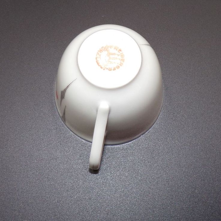 Altes Mocca Service Freiberger Porzellan Espresso 50er Vintage 