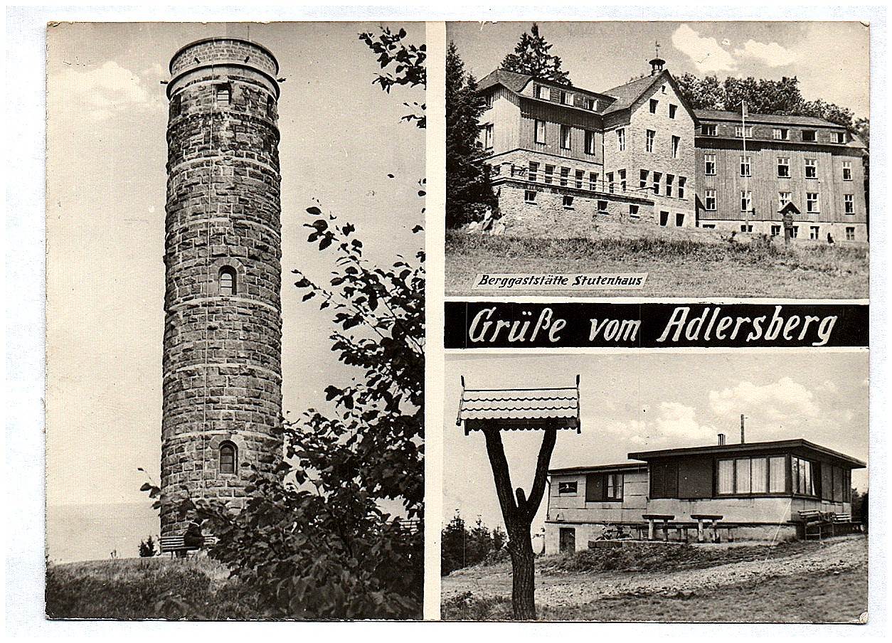 Ak Grüße aus Adlersberg Berggaststätte Stutenhaus Echtfoto Ak Grüße aus Adlersberg Berggaststätte Stutenhaus Echtfoto