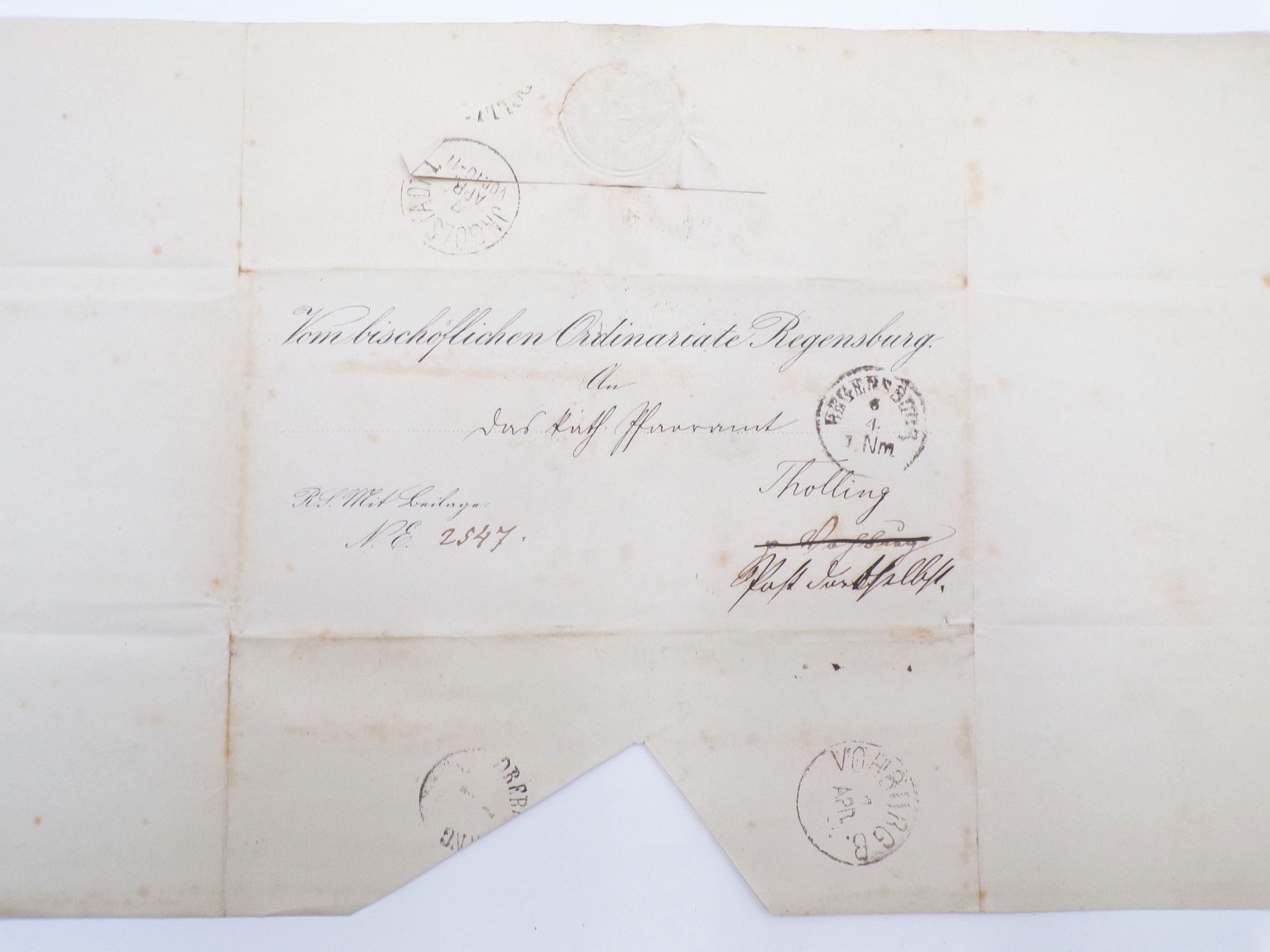 Vorphila Nachlass Bayern Regensburg Ingolstadt Stempel