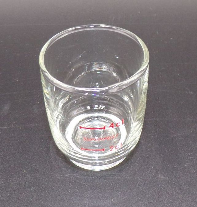 Superfest Schnapsglas Stamper Mitropa HO Gaststätte 4 cl DDR Superfest Schnapsglas Stamper Mitropa HO Gaststätte 4 cl DDR