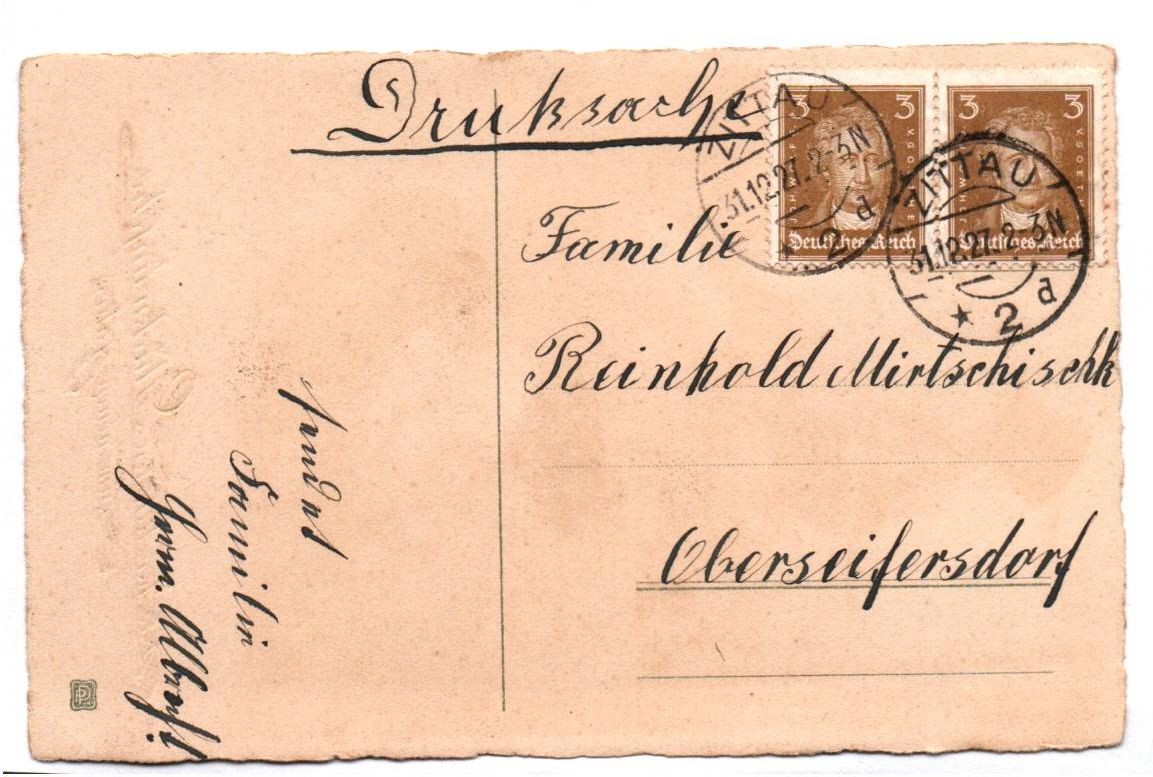 Künstler Ak großer Geldsack mit Kindern witzig 1927 Neujahr