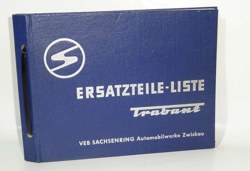 Ersatzteile Liste Trabant VEB Sachsenring Auto DDR Trabi 1959