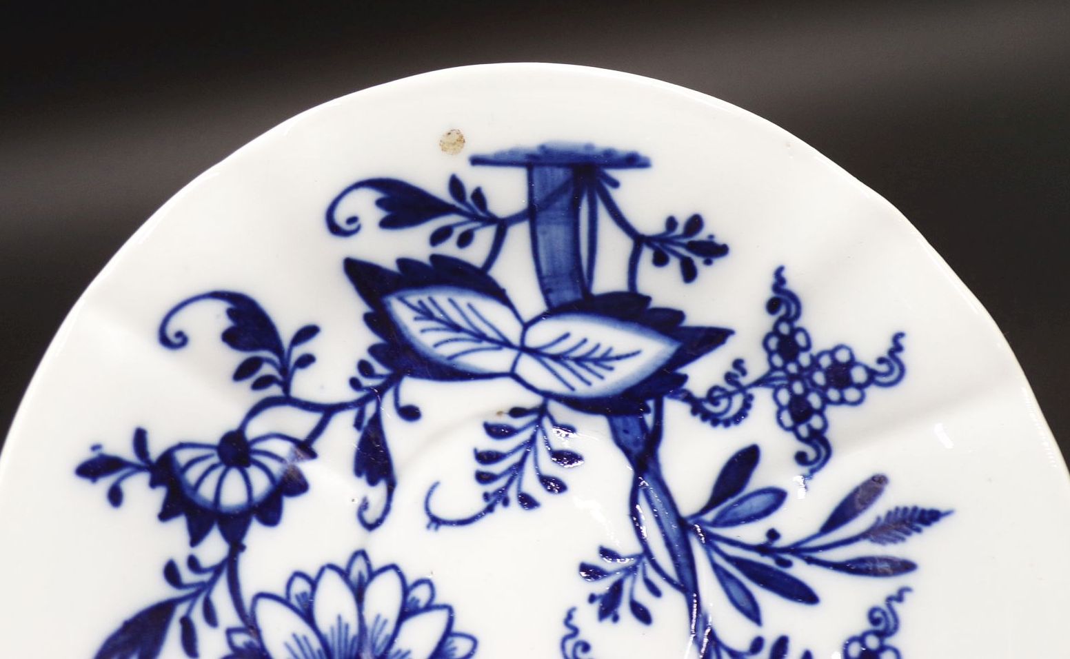 Alte Meissen Tasse mit Unterasse Zwiebelmuster 2 Wahl Form Knaufzeit