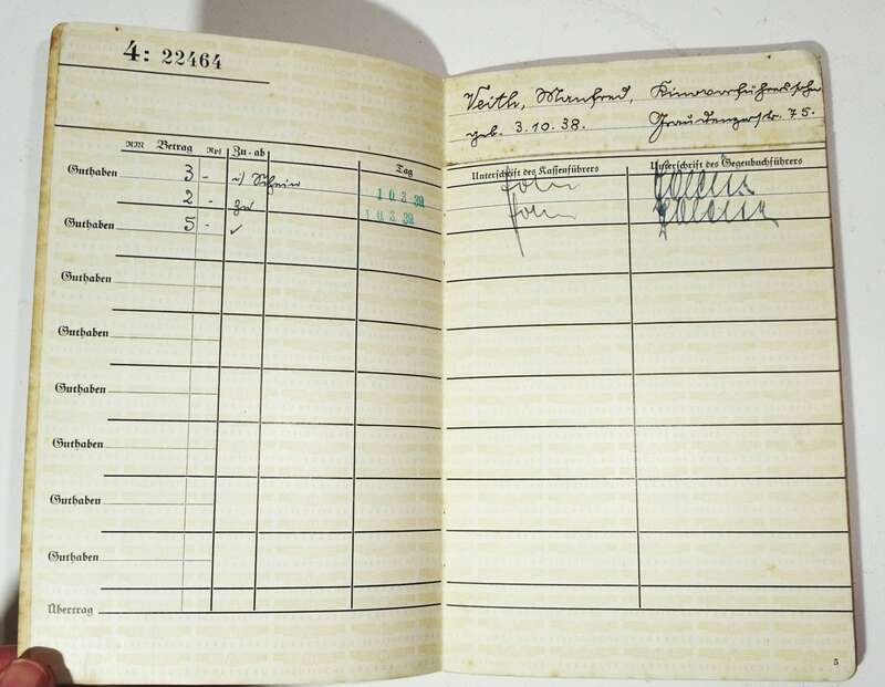 Sparkassenbuch Breslau Schlesien Wroclaw 4 Stück vor 1945