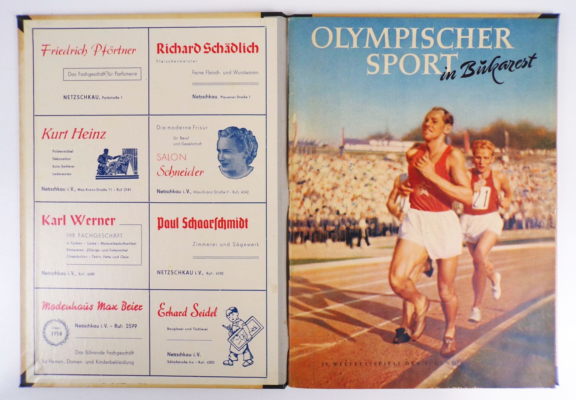 Olympischer Sport in Bukarest IV Weltfestspiele der Jugend und Studenten 1953