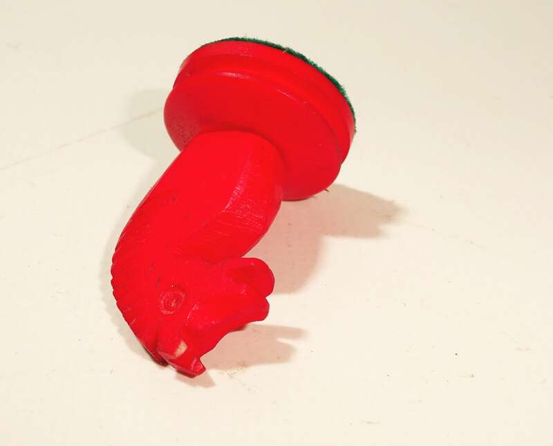 Alte Schachfiguren Weiss Rot Bein Deko Schach Figur