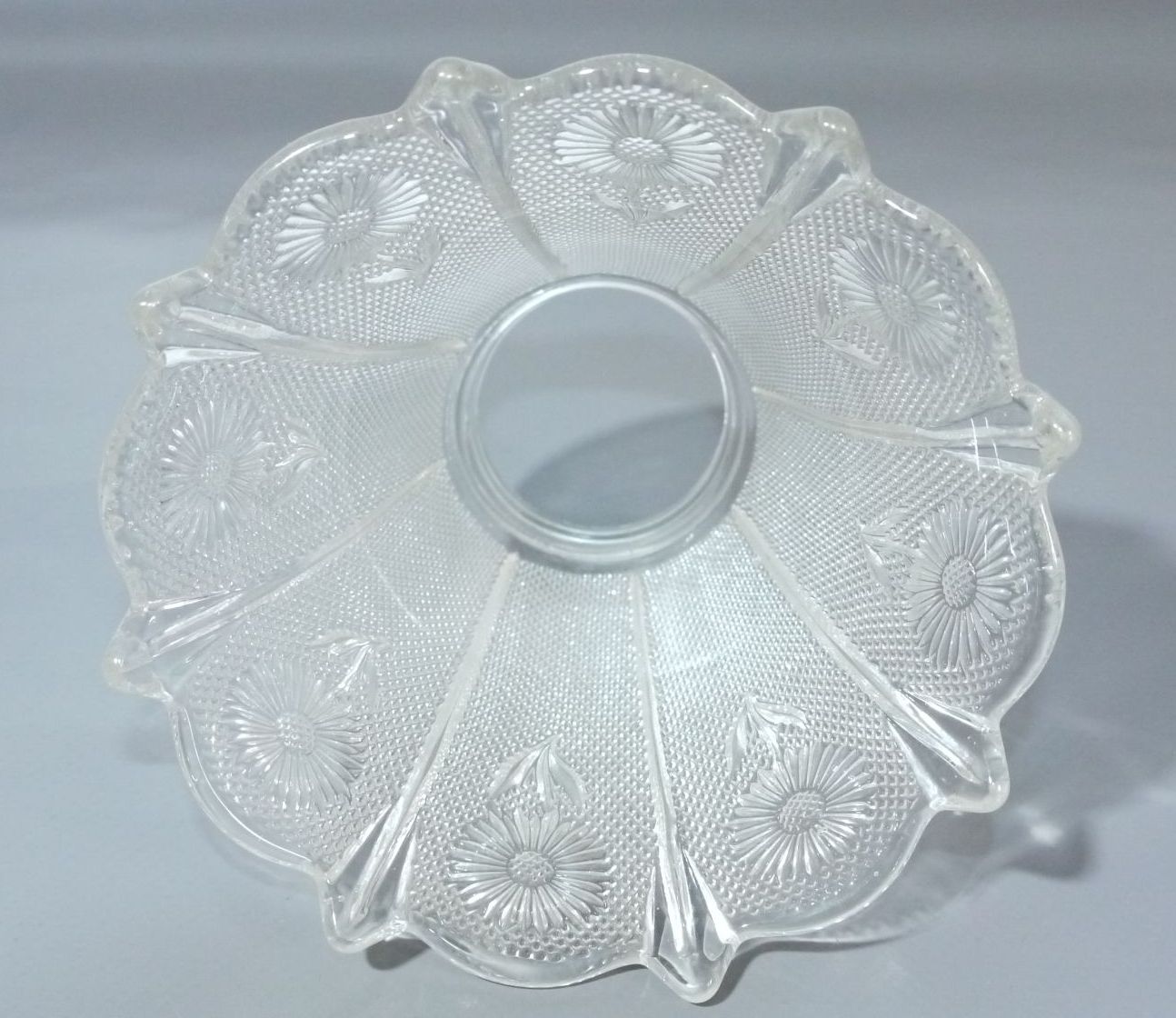 Glas Lampenschirm altes Lampenglas Blume Ersatzglas