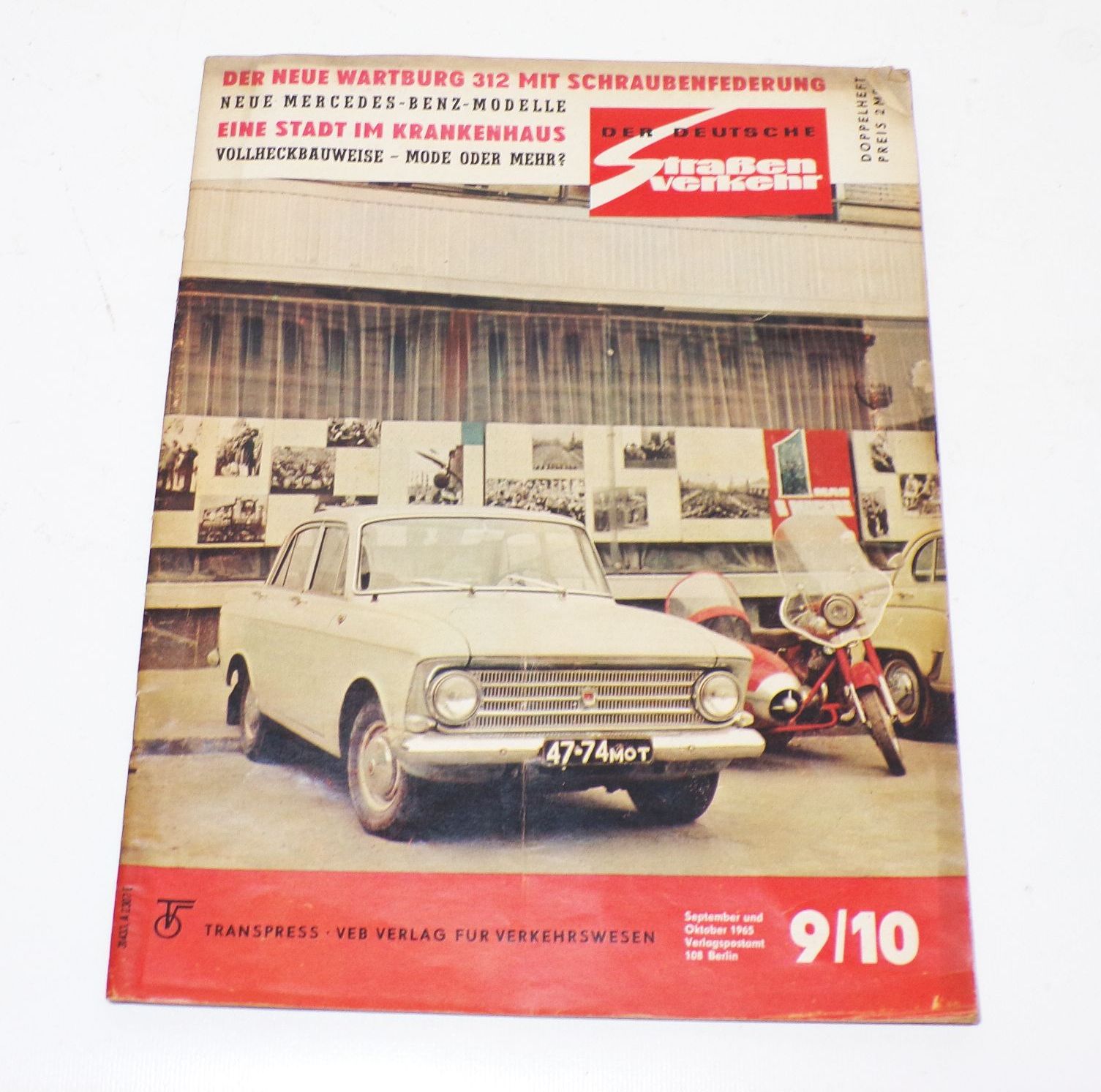 Der deutsche Straßenverkehr 9 / 10   1965 Wartburg 312 Mercedes Zeitung