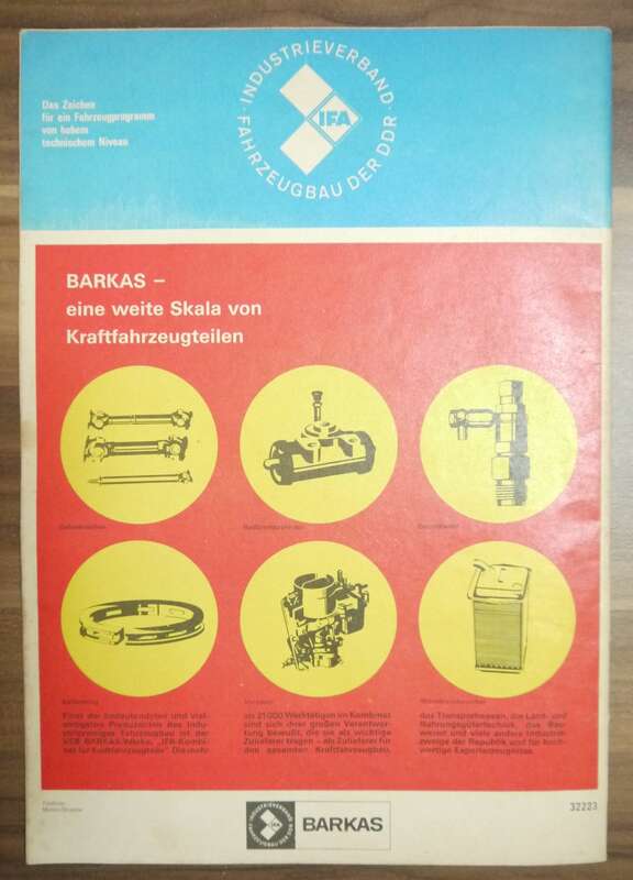 DDR Verfahrensübersicht Aufladung KFT Zeitschrift Messeneuheiten Brno 1974