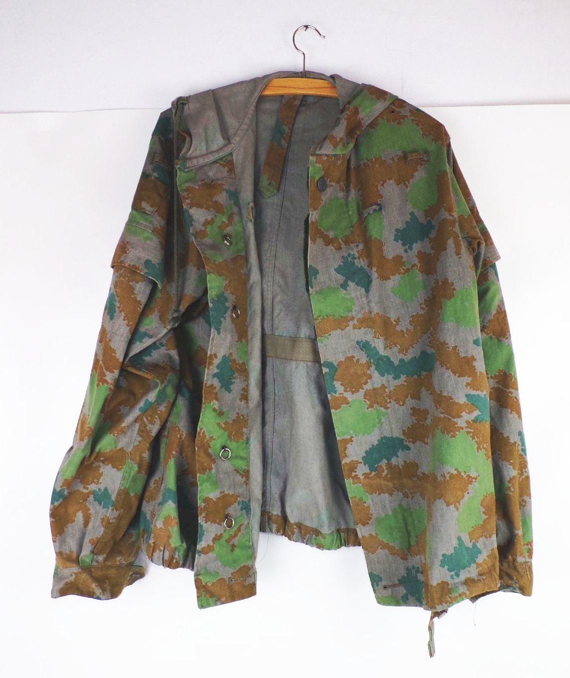 NVA Flächentarn Jacke Blumentarn Größe 1 Volksarmee Feldjacke Tarnjacke 