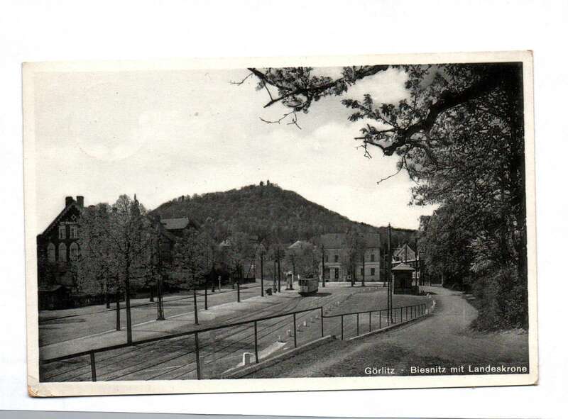 Ak Görlitz – Biesnitz mit Landeskrone 1941 Ak Görlitz – Biesnitz mit Landeskrone 1941