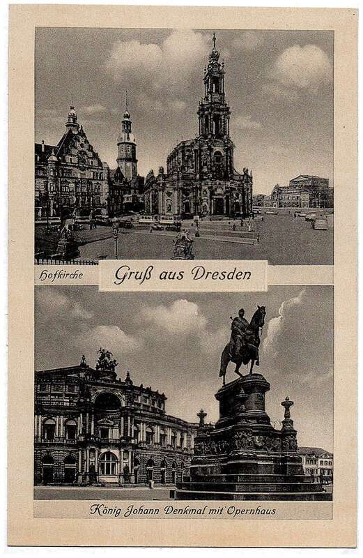 Ansichtskarten Gruß aus Dresden 5 Stück alte Postkarten Sachsen
