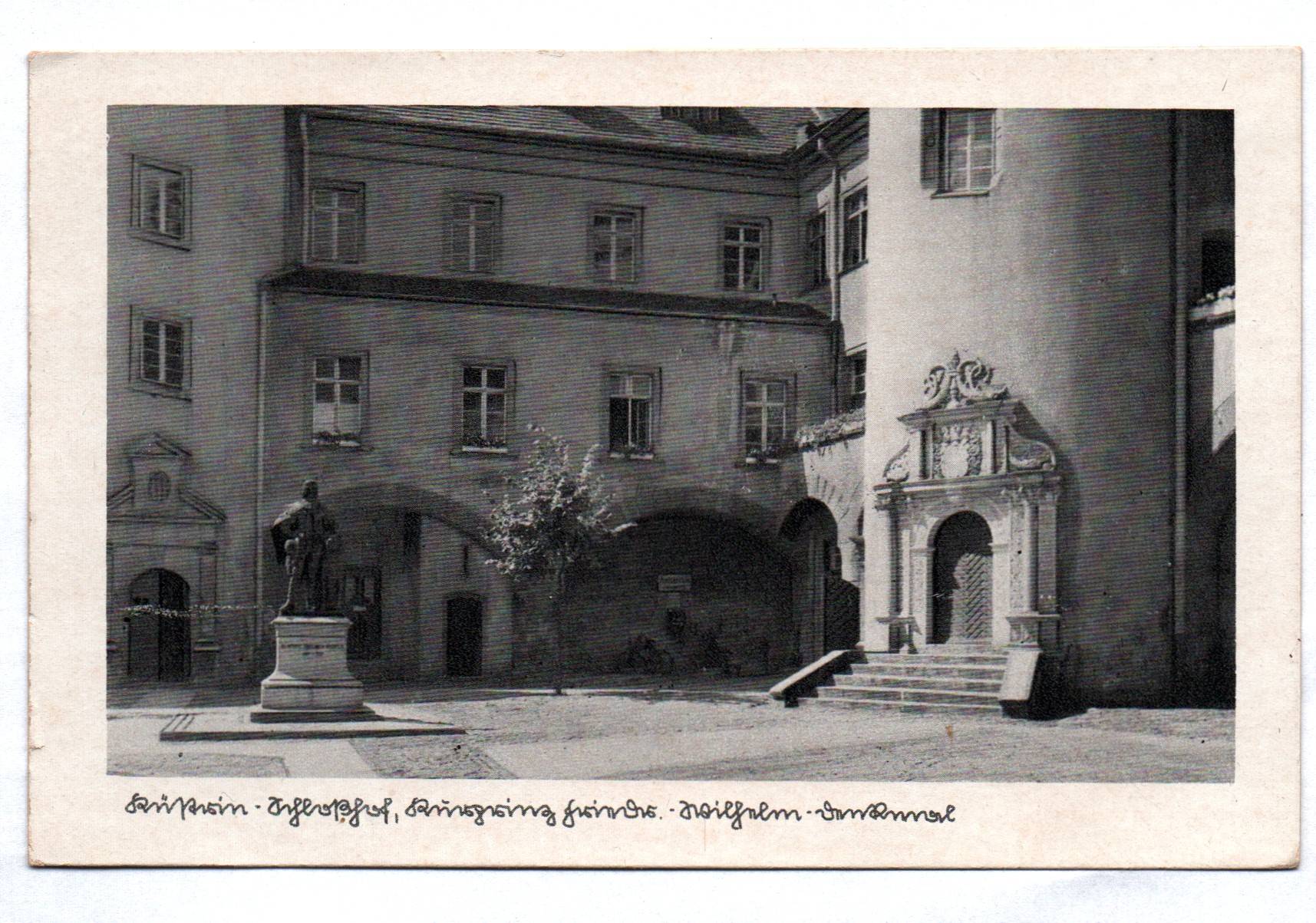 Ak Küstrin Schloßhof Kurprinz Friedrich Wilhelm Denkmal 1941